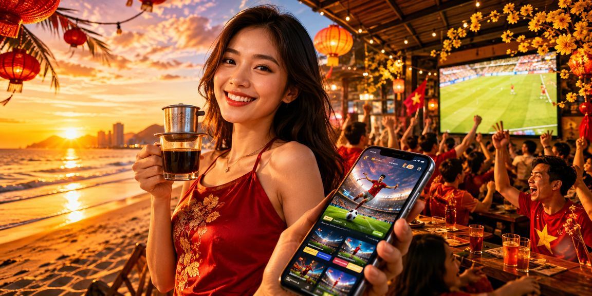 Khách hàng đang chơi casino trên điện thoại tại Đà Nẵng